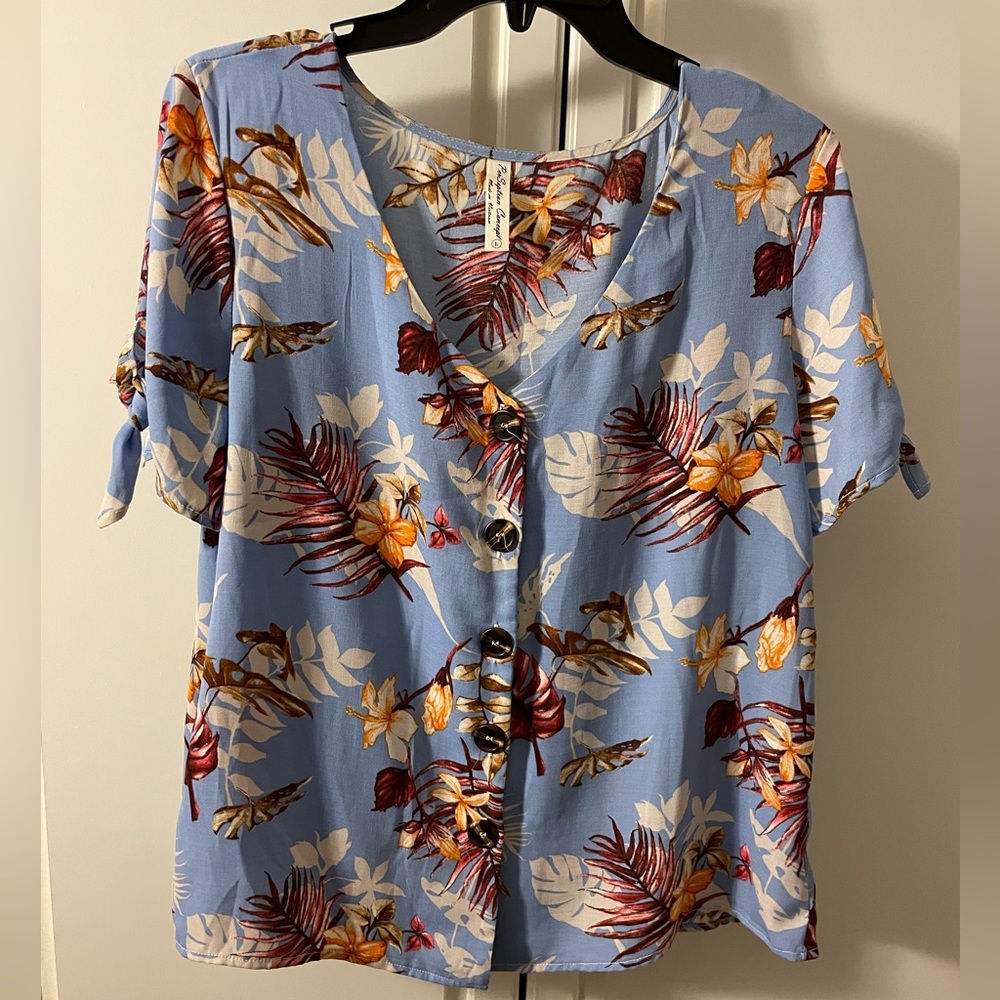 Perseption Concept Short Sleeve Blouse